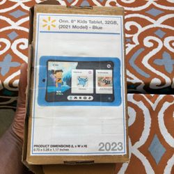 Onn. 8" Kids Tablet 32GB Blue