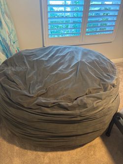 Large Gray Bean Bag