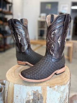 Men’s Woven Boots - Dark Brown Petatillo