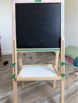 Wooden dry erase board/chalk board