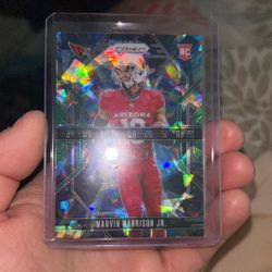2024 Panini Prizm Prizmatic Prizms Green Ice #12 Marvin Harrison Jr. RC
