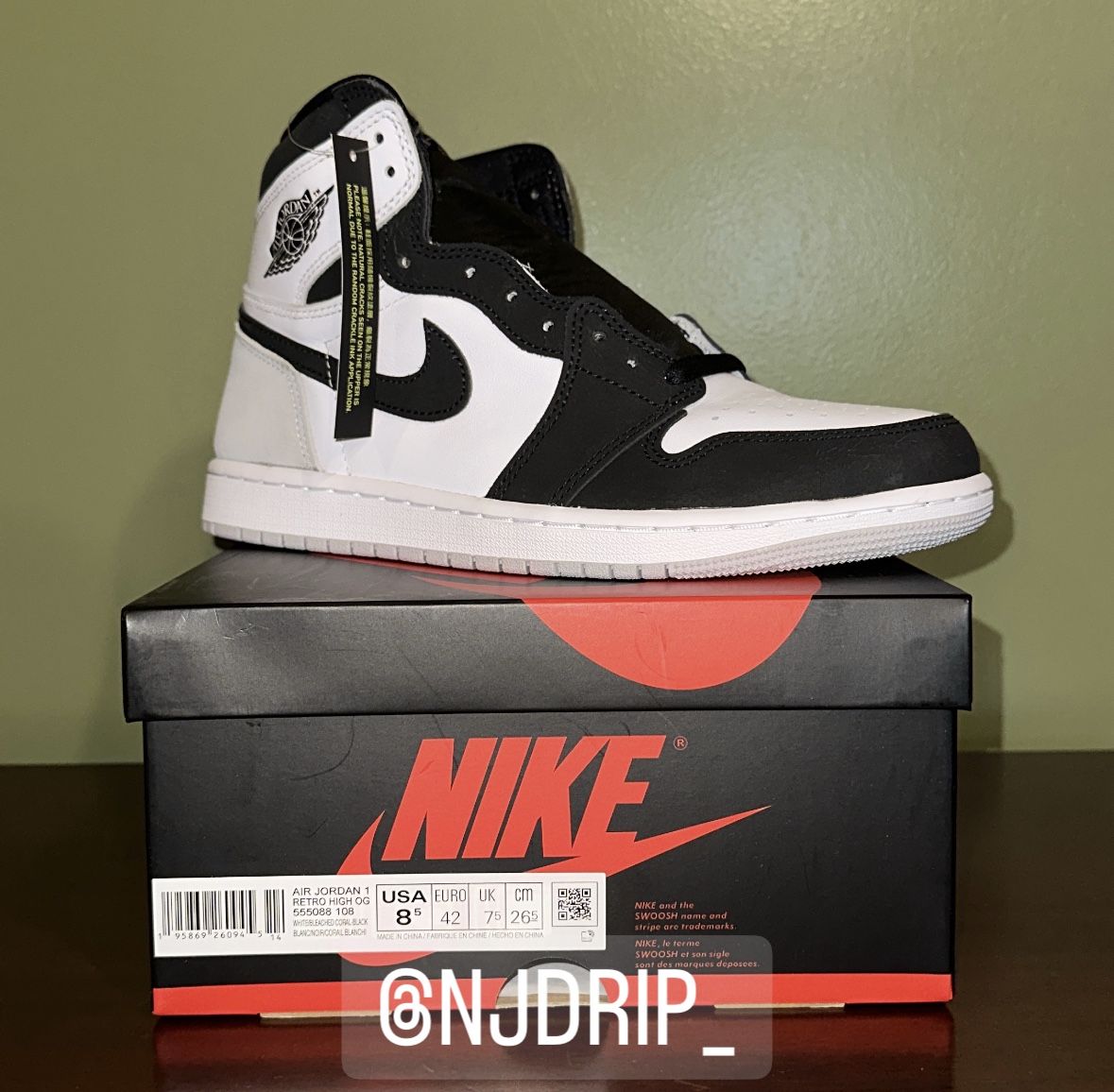 Nike Air Jordan Coral Bleach 1’s Size 8.5