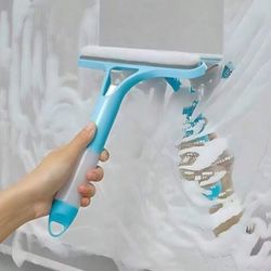 Blue Streak-Free Window Squeegee – Ergonomic Cleaning Tool, Suitable For Glass, Mirrors, Shower & Car Windows