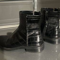 FrancoSarto Alligator Pattern Boots