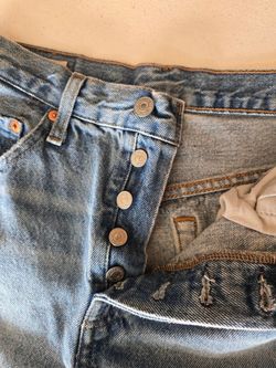 Levi's Premium Italian Denim 501 Button Fly Jeans 27/28