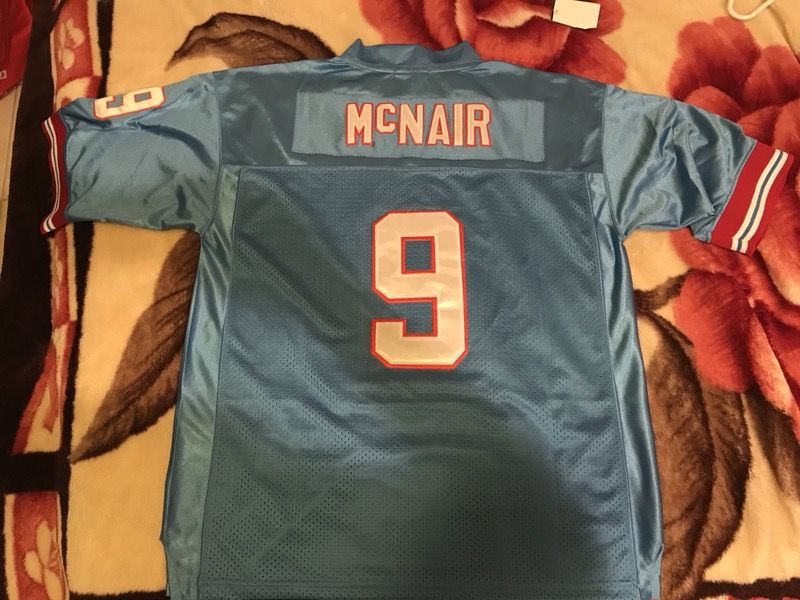 Brand new Steve McNair #9 Oilers Jersey throwback