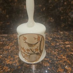 Porcelain Bell Art of Chokin 24KT Gold