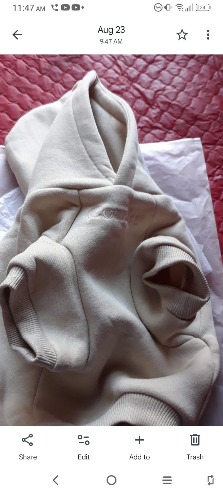 Comfrt Hoodie For  Little Dog