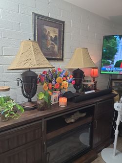 Pair Of Twin Table Lamps