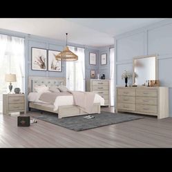 New Queen Bedroom Set Of 5 Pc For $1099