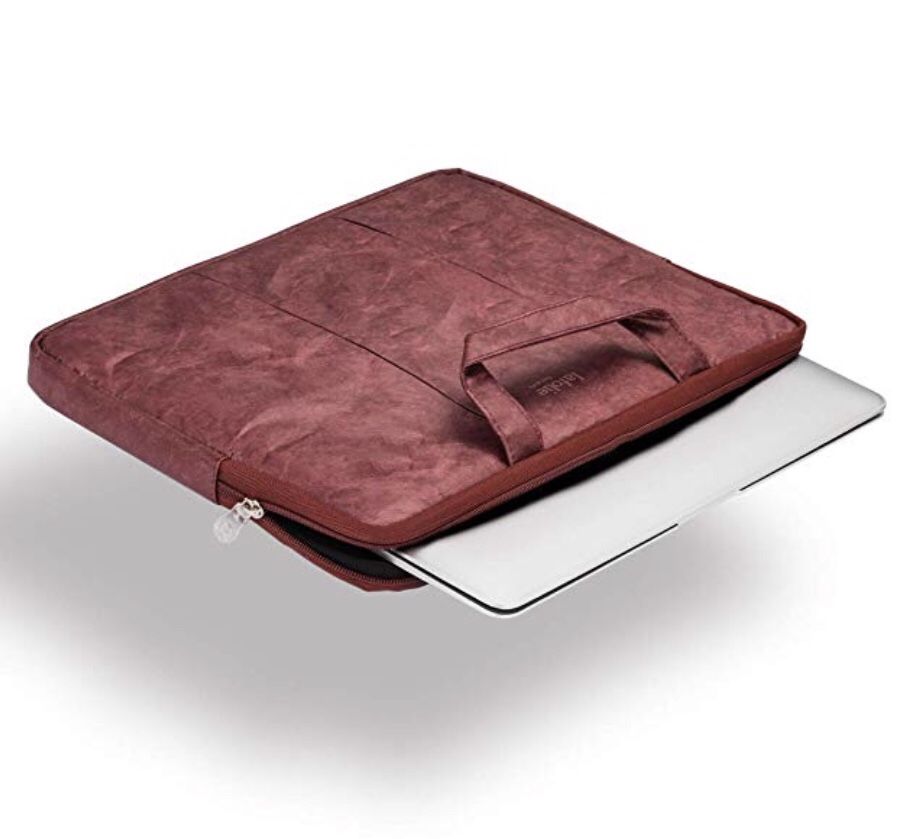 14 Inch Waterproof Laptop Bag ,Super Slim Lightweight Compatible with Notebook, MacBook by Lafolie (Wine Red)