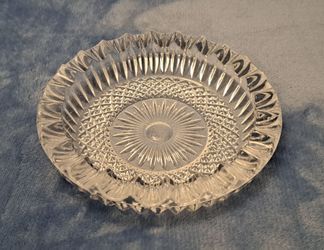 Vintage Crystal Sunburst Ashtray