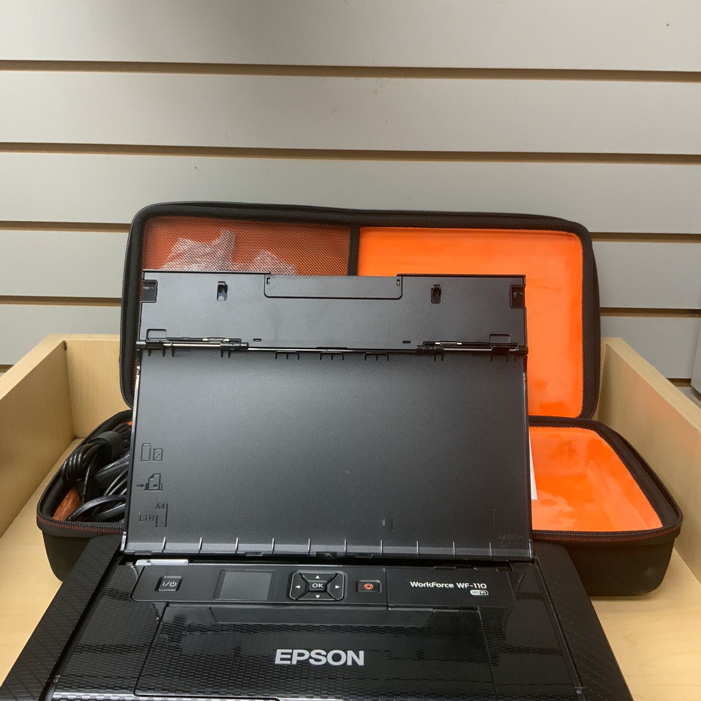 Epson WorkForce WF-110 Wireless Mobile Printer w/ SEALED Ink + Maint. Carts