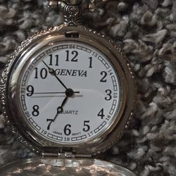 Geneva Quartz Pocket Watch