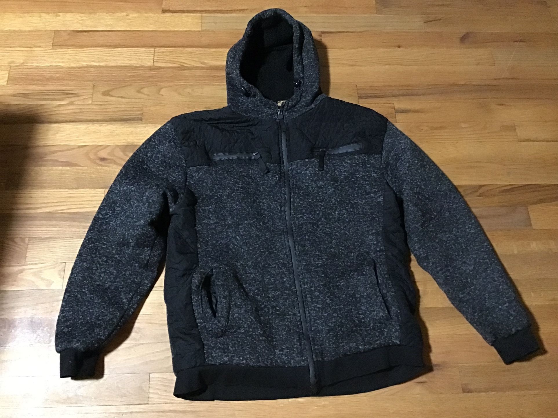 Brooklyn Laundry Mens Jacket W Hoodie Size large Execellet Condition