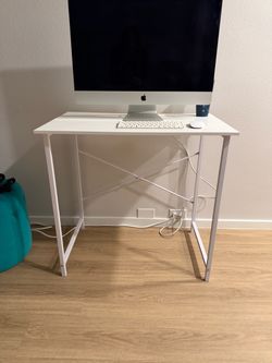 White Computer Desk 31" New Sealed in Box Folding