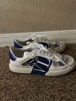 Valentino VL7N Skateboard Shoes Men Low-Top White/Blue
