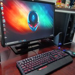 Dell  desktop Computer Windows 10. Good Working Condition.  Intel Core I5.   wifi.  1 Tb Hard Drive.   lighting gaming keyboard and mouse.  speakers i