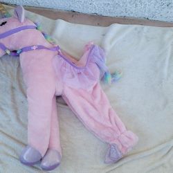 Dream Play Imagine Unicorn Step in Halloween Costume Sz 2-4 Child toddler Pink dress up