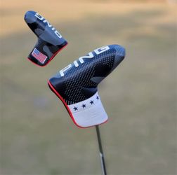 PING USA Mallet Putter Head Cover (Black & White)