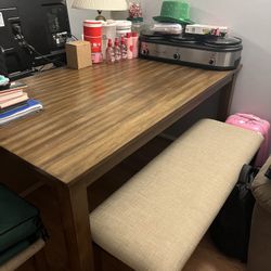 Dinning Table With Long Chair 