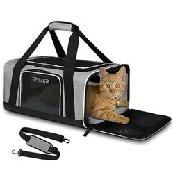 “New”Pet Travel Carrier “Airline Approved”(17” X 12” X 9”)w/safety Lock 