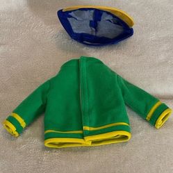Replacement Outfit for 12" Caillou doll green top blue yellow baseball cap