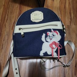 Disney Loungefly Aristocats Mini Denim Backpack
