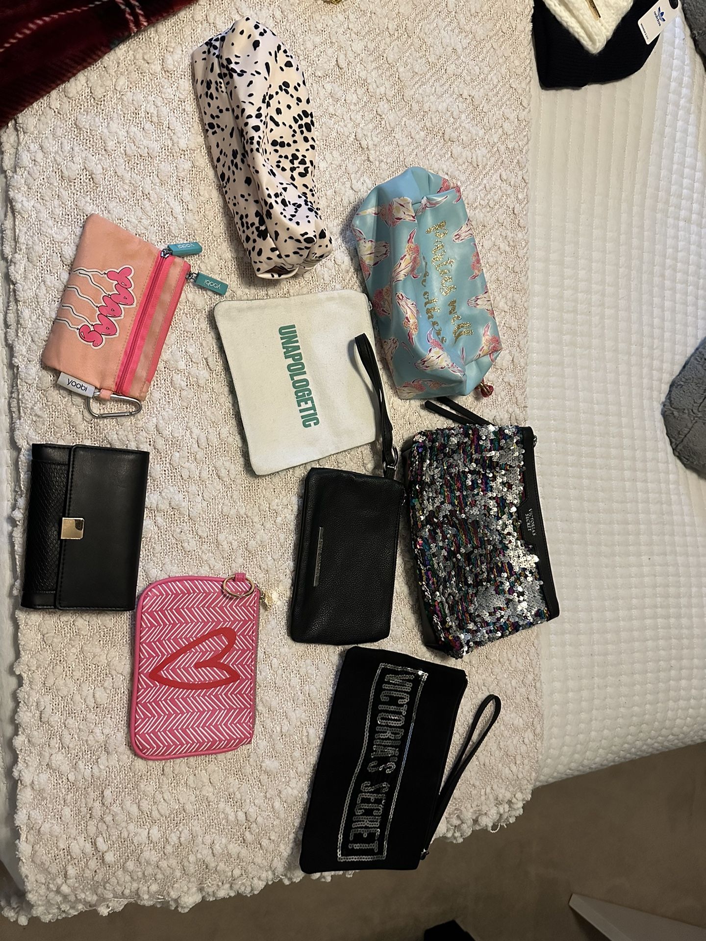 Variety Make Up Bags, Coin Purses, Clutches