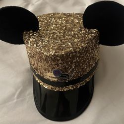 Disney Gold Mickey Conductor Hat NWT