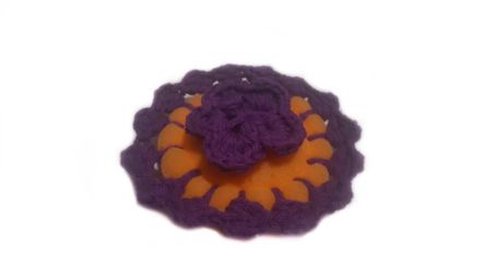 Purple Horse Round Small Tack Sponge-Spring-Flower-Unique-Handmade-Equestrian-Custom-Personalized