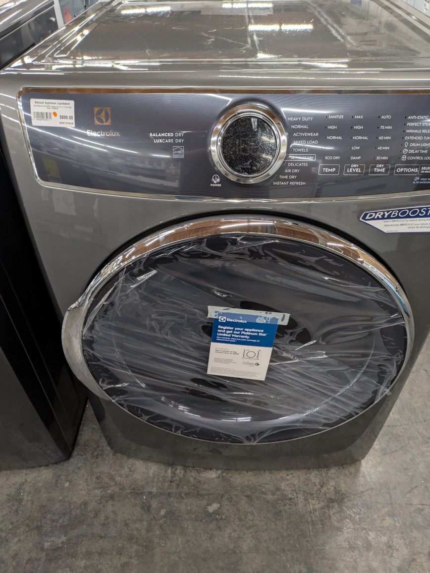 Electrolux ELFE7637AT
27 Inch Electric Dryer with 8.0 cu.ft. Capacity,