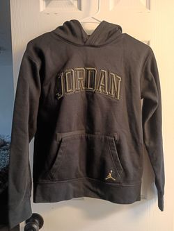 Jordan Brand Black and Gold Pullover Hoodie