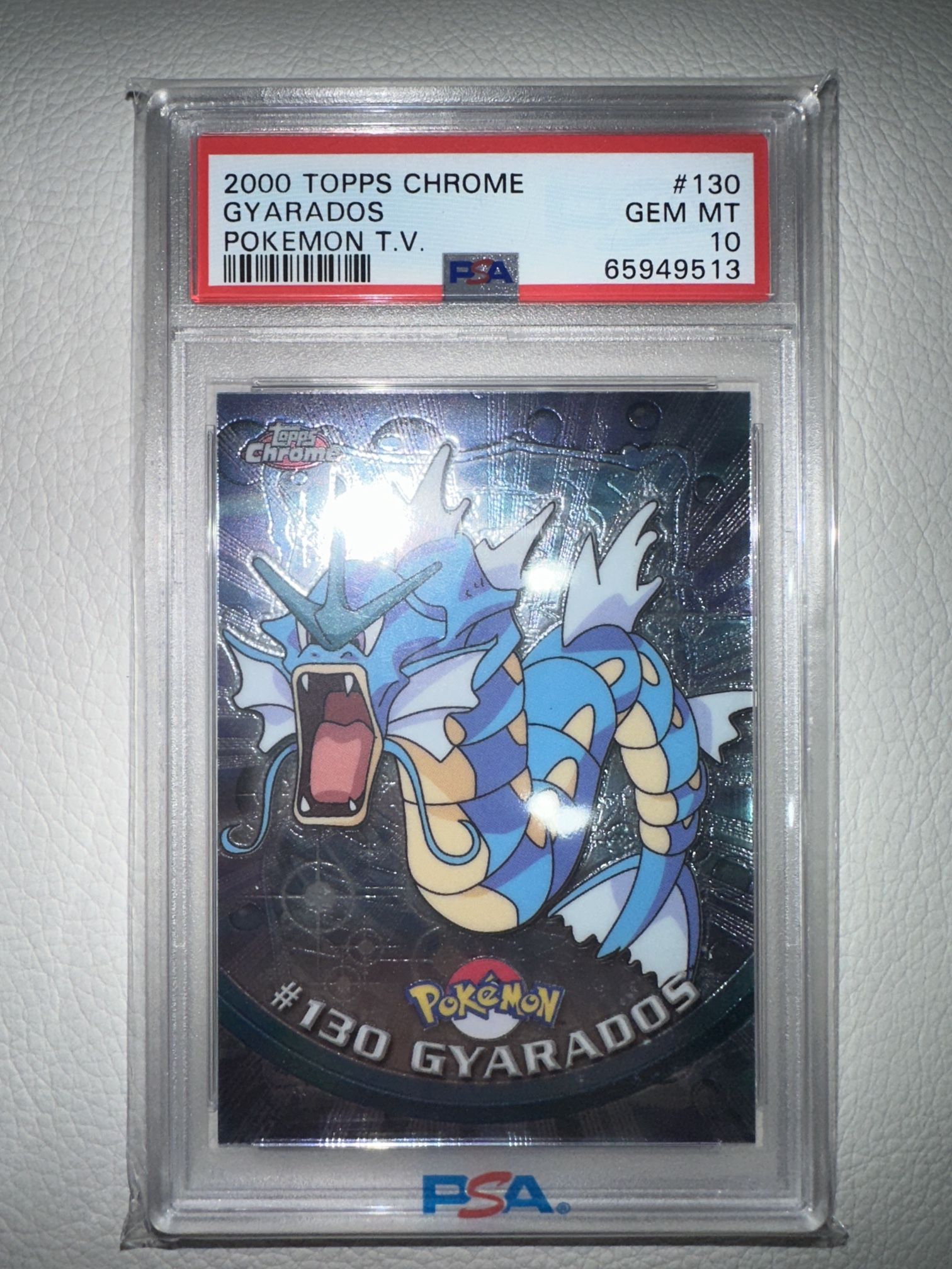 Gyarados Topps Chrome 2000 - #130 - PSA 10 Gem Mint