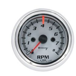 Tachometer -  EQUUS - 5076  - White 2 1/2"