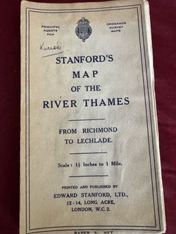 Stanford's Map of the River Thames