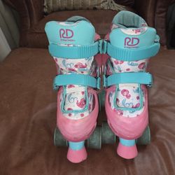 RD Roller Derby Pink Young Child Skates Size 12-2