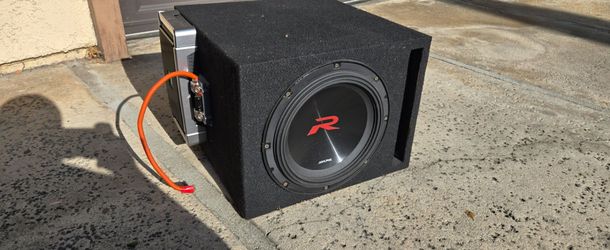 Alpine 10 Type R w/ X-A90M Monoblock Amp