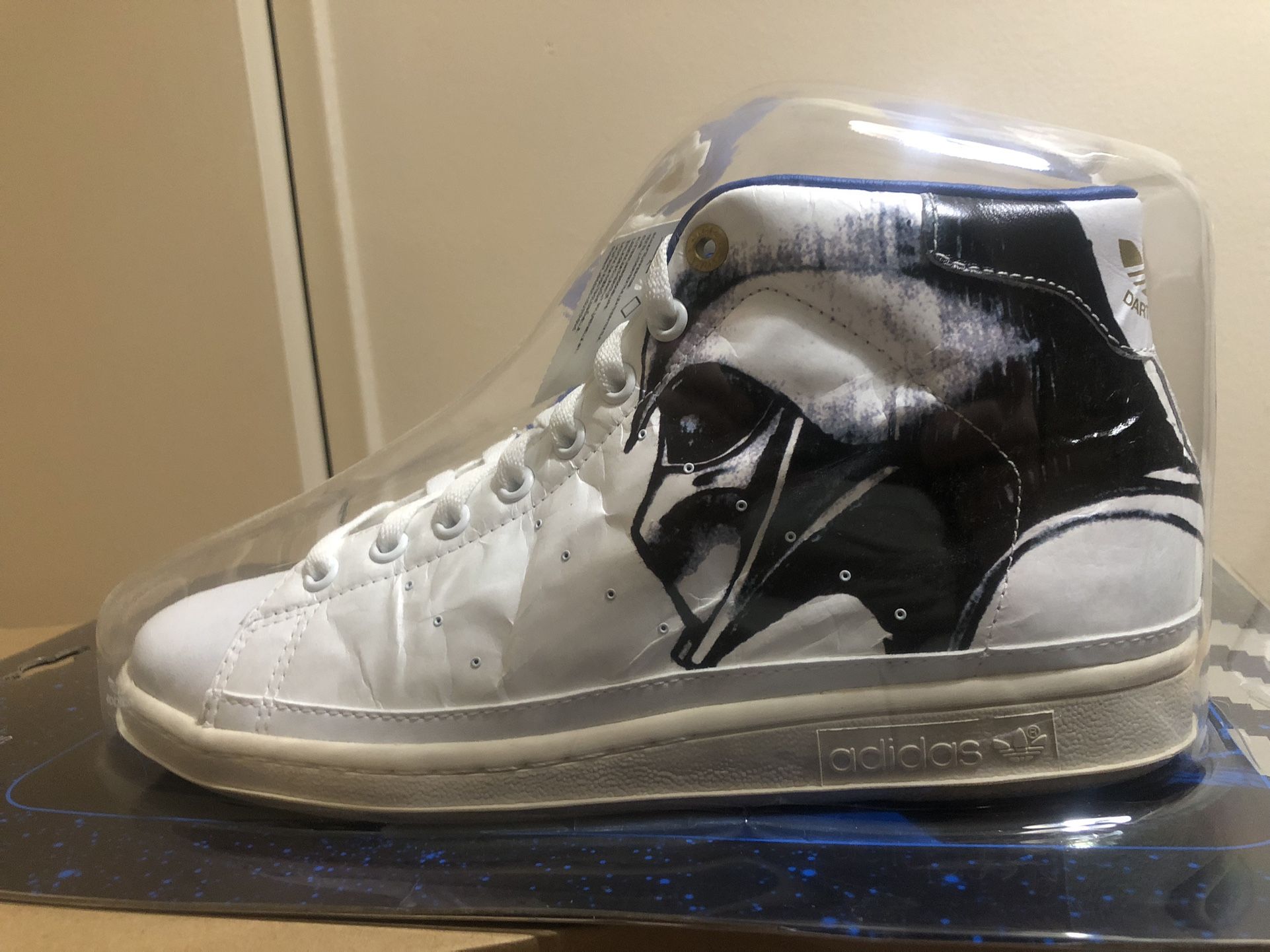 Adidas Star Wars Darth Vader Stan Smith Men's High Top Sneakers Size 9.5 NEW - $125 or BO