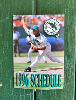 Vintage Florida Marlins schedule, 1996 season
