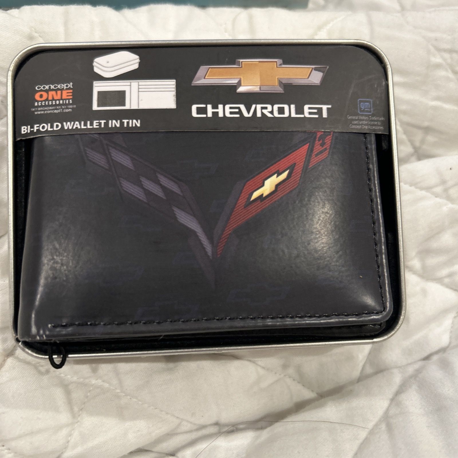 Chevrolet Chevy Black Bifold Wallet