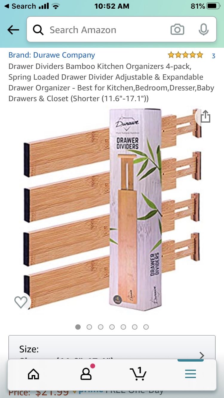 Bamboo Drawer Dividers 4