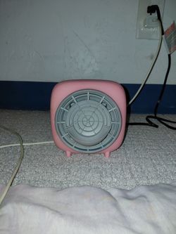 Mainstays 3 In 1 Mini Tabletop Electric Ceramic Without Handwarmer Pink Fan/Heater