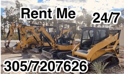 Excavation dumptruck Bobcat and more