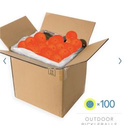 Franklin Sports X-40 Outdoor Pickleballs 100 Pack - USA Pickleball (USAPA) Official Pickleball Balls - Ember