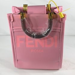 Pink Fendi Mini Sunshine Shopper bag 