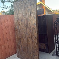 Farm dining table with bar