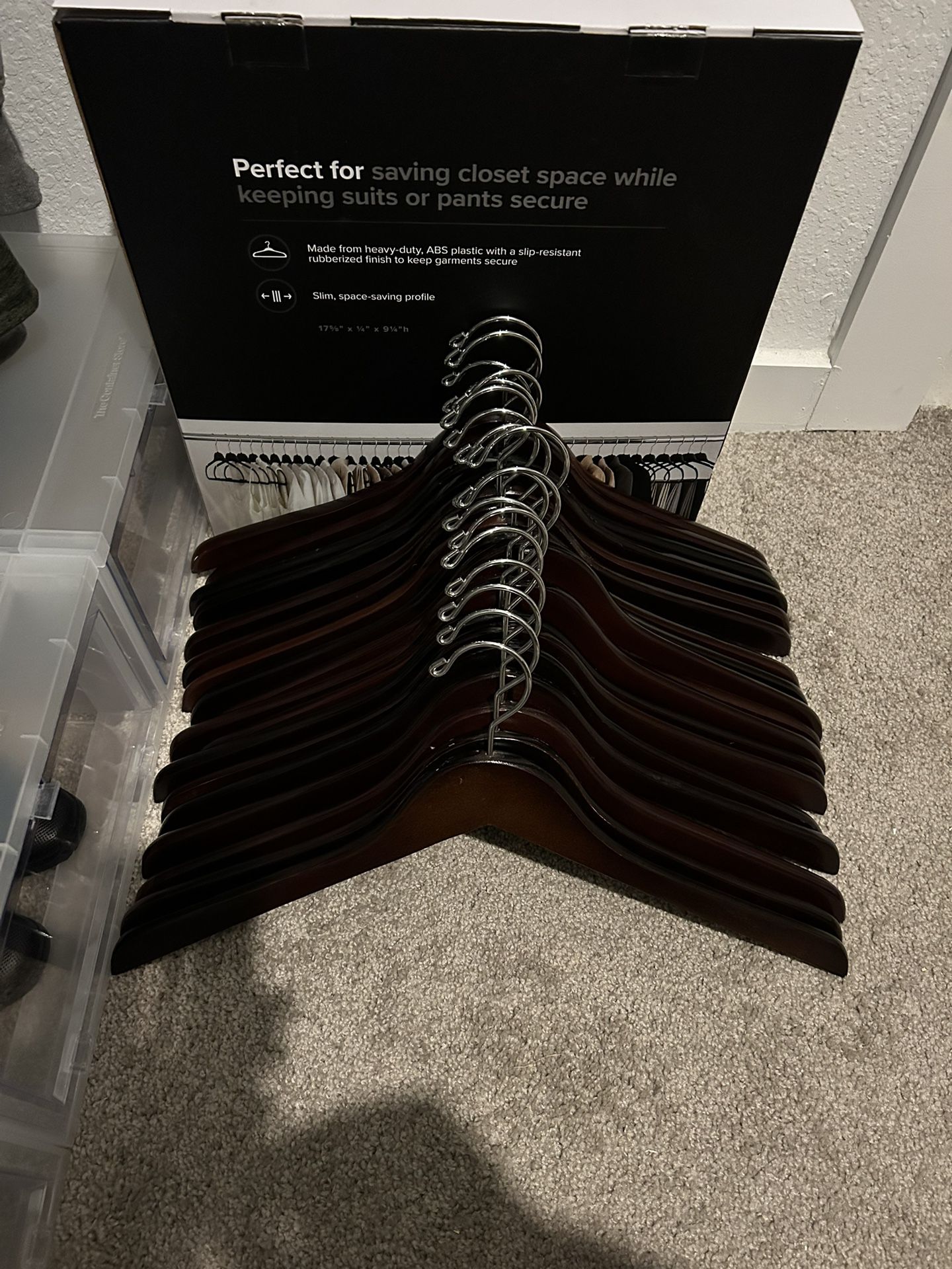 Wood Container Store Hangers