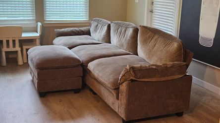 Large Sectional Sofa with Ottoman
