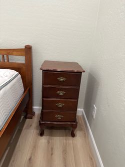 Wooden Nightstand – $75
